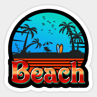 Beach life Sticker